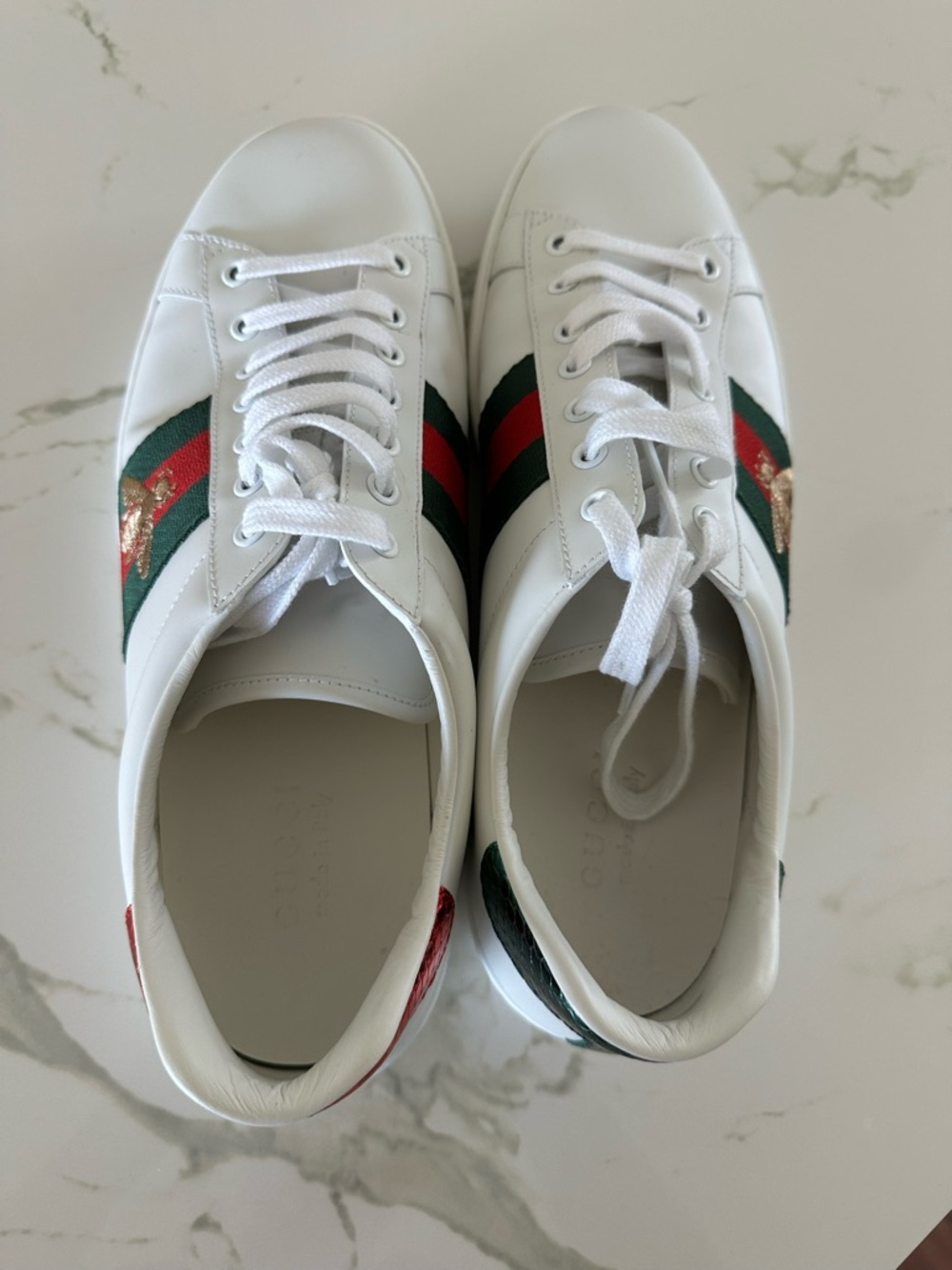 Gucci Ace Embroidered Bee Sneakers - Picture 6 of 9